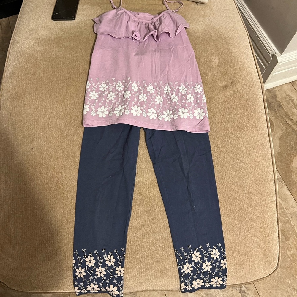 Old navy girls leggings and top set